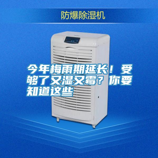 今年梅雨期延長(cháng)！受夠了又濕又霉？你要知道這些