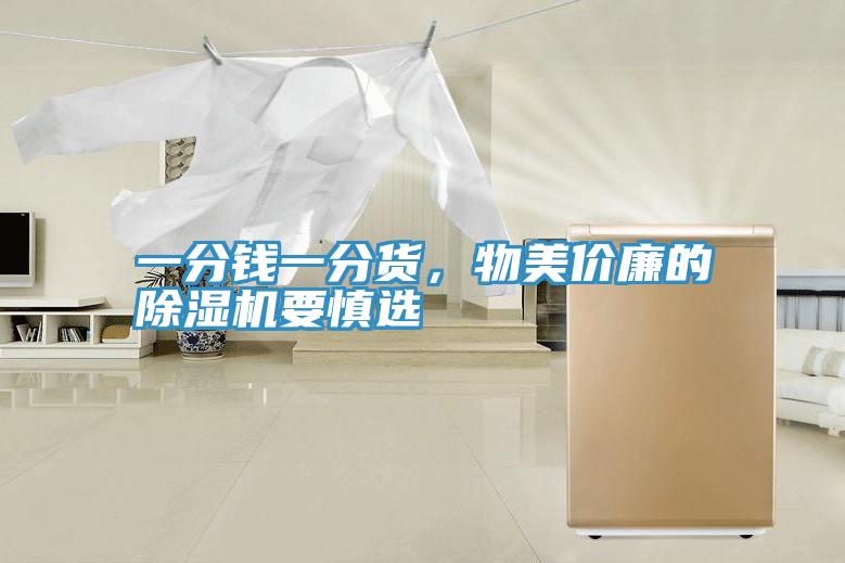 一分錢(qián)一分貨，物美價(jià)廉的除濕機要慎選