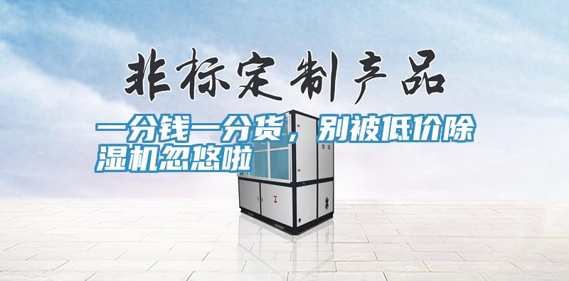 一分錢(qián)一分貨，別被低價(jià)除濕機忽悠啦