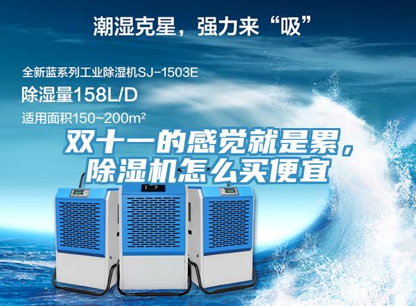 雙十一的感覺(jué)就是累，除濕機怎么買(mǎi)便宜