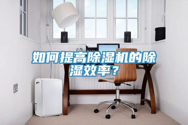 如何提高除濕機的除濕效率？