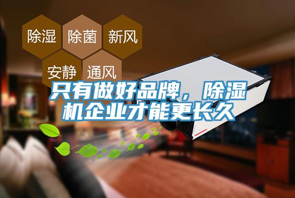 只有做好品牌，除濕機企業(yè)才能更長(cháng)久