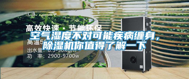 空氣濕度不對可能疾病纏身，除濕機你值得了解一下