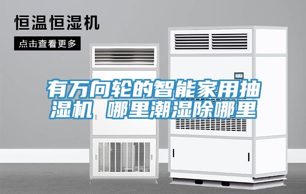 有萬(wàn)向輪的智能家用抽濕機 哪里潮濕除哪里