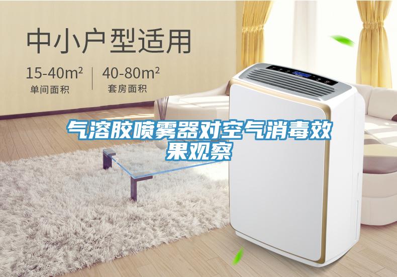 氣溶膠噴霧器對空氣消毒效果觀(guān)察