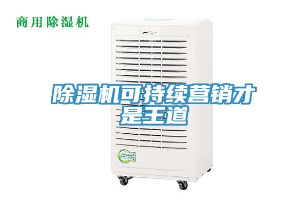 除濕機可持續營(yíng)銷(xiāo)才是王道
