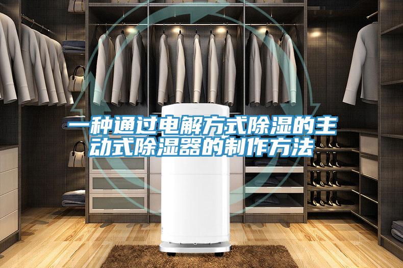 一種通過(guò)電解方式除濕的主動(dòng)式除濕器的制作方法