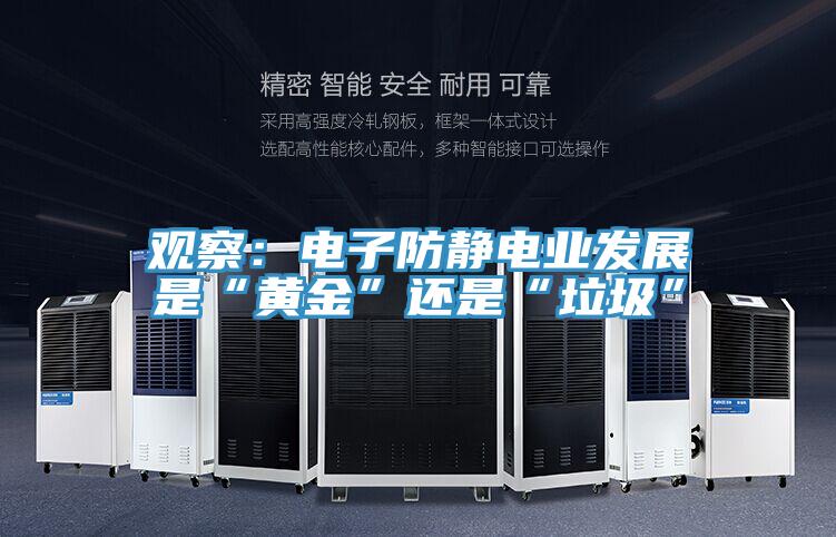 觀(guān)察：電子防靜電業(yè)發(fā)展是“黃金”還是“垃圾”