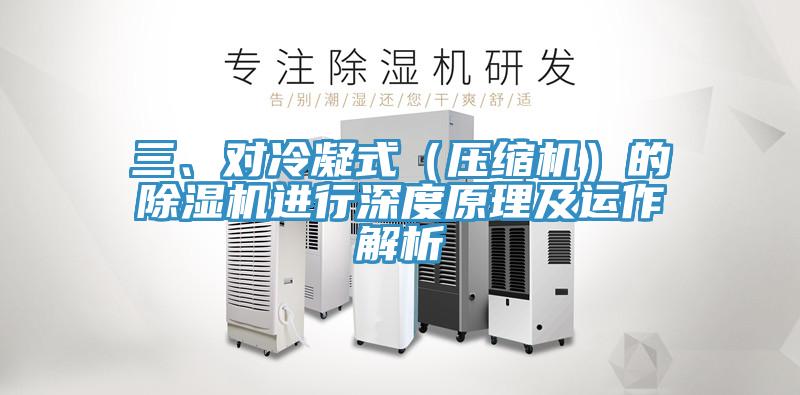 三、對冷凝式（壓縮機）的除濕機進(jìn)行深度原理及運作解析