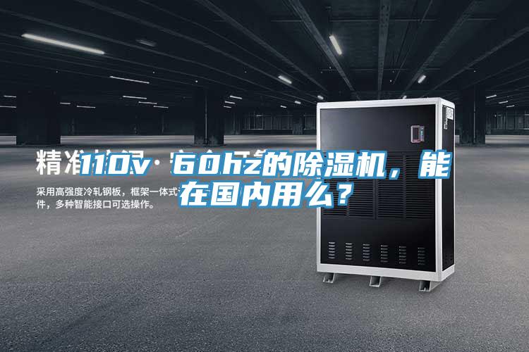 110v 60hz的除濕機，能在國內用么？