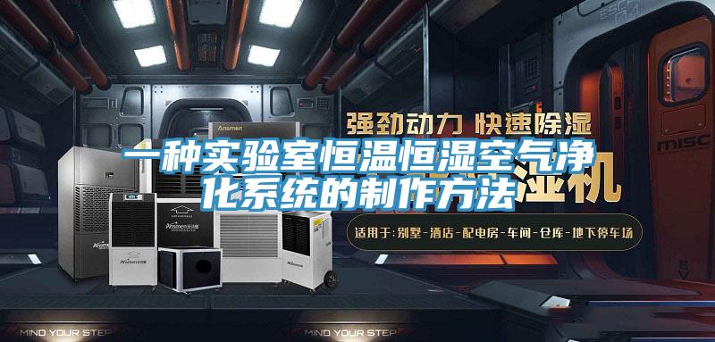 一種實(shí)驗室恒溫恒濕空氣凈化系統的制作方法