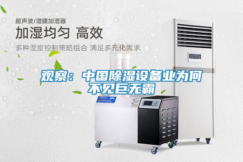 觀(guān)察：中國除濕設備業(yè)為何不見(jiàn)巨無(wú)霸