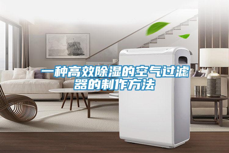 一種高效除濕的空氣過(guò)濾器的制作方法