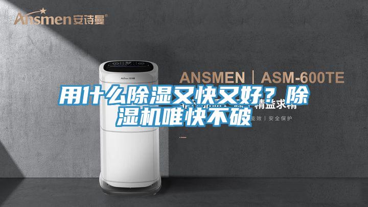 用什么除濕又快又好？除濕機唯快不破