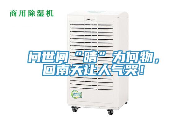 問(wèn)世間“晴”為何物，回南天讓人氣哭！