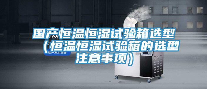 國產(chǎn)恒溫恒濕試驗箱選型（恒溫恒濕試驗箱的選型注意事項）