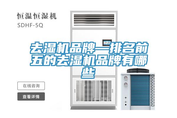 去濕機品牌—排名前五的去濕機品牌有哪些