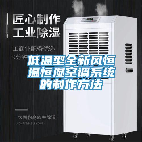低溫型全新風(fēng)恒溫恒濕空調系統的制作方法