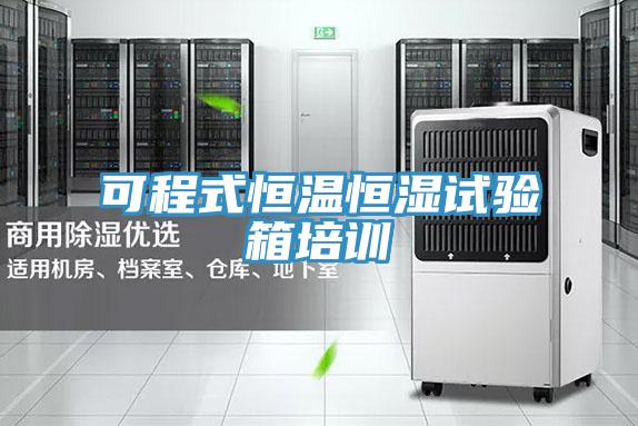 可程式恒溫恒濕試驗箱培訓
