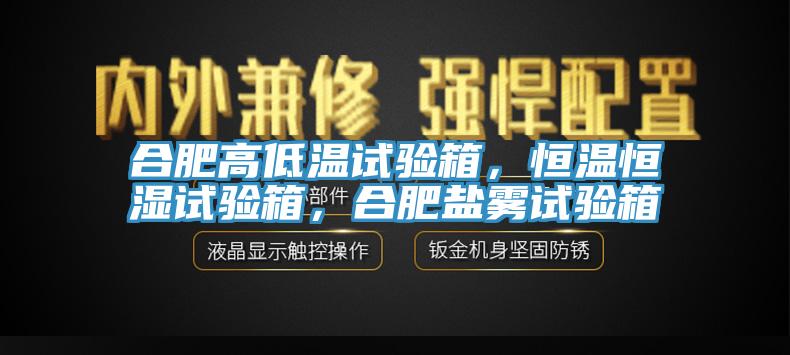 合肥高低溫試驗箱，恒溫恒濕試驗箱，合肥鹽霧試驗箱