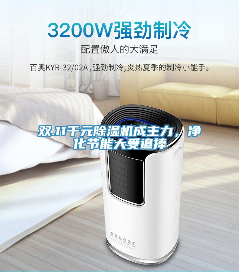 雙.11千元除濕機成主力，凈化節能大受追捧