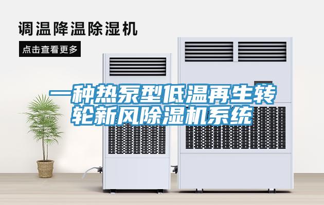 一種熱泵型低溫再生轉輪新風(fēng)除濕機系統