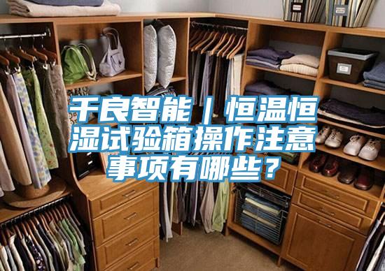 千良智能｜恒溫恒濕試驗箱操作注意事項有哪些？