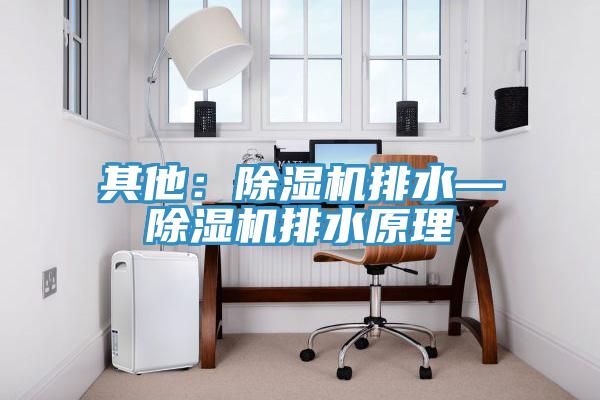 其他：除濕機排水—除濕機排水原理