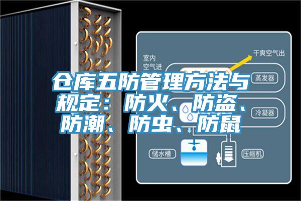 倉庫五防管理方法與規定：防火、防盜、防潮、防蟲(chóng)、防鼠
