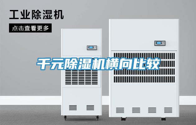 千元除濕機橫向比較