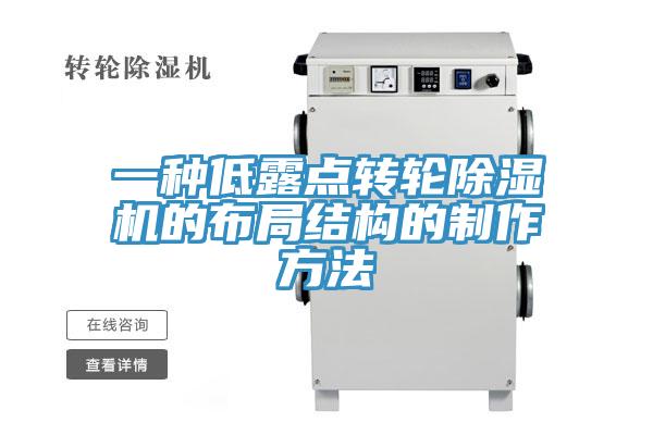 一種低露點(diǎn)轉輪除濕機的布局結構的制作方法