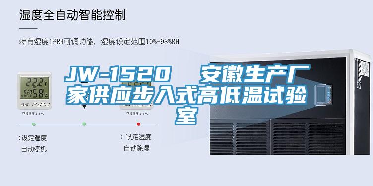 JW-1520  安徽生產(chǎn)廠(chǎng)家供應步入式高低溫試驗室