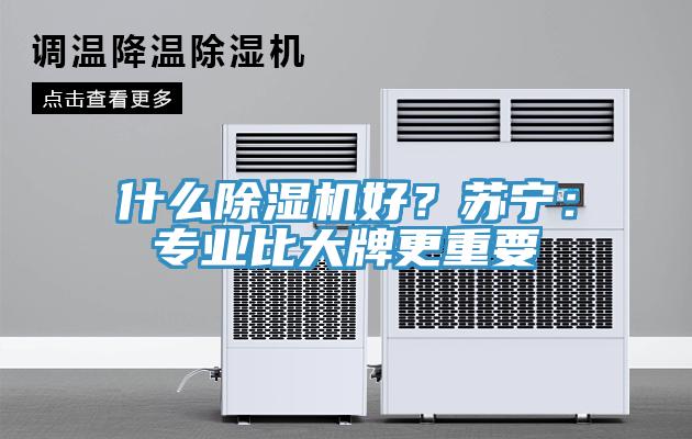 什么除濕機好？蘇寧：專(zhuān)業(yè)比大牌更重要