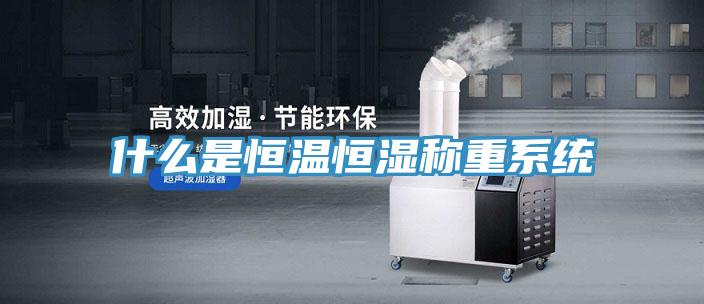 什么是恒溫恒濕稱(chēng)重系統