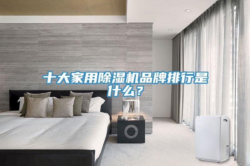 十大家用除濕機品牌排行是什么？