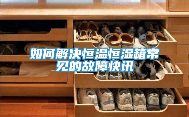 如何解決恒溫恒濕箱常見(jiàn)的故障快訊