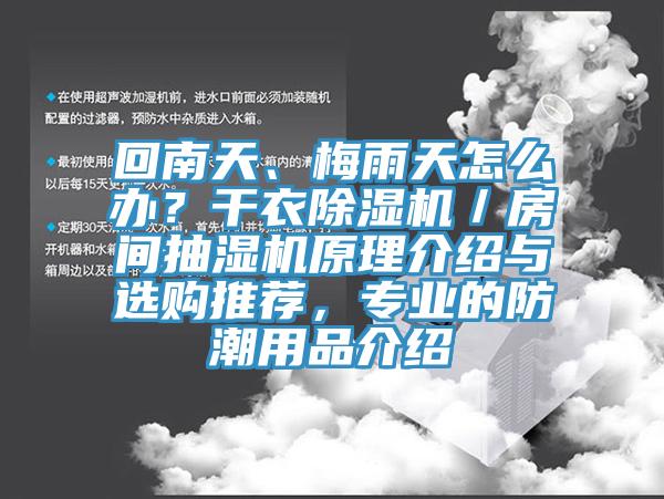 回南天、梅雨天怎么辦？干衣除濕機／房間抽濕機原理介紹與選購推薦，專(zhuān)業(yè)的防潮用品介紹