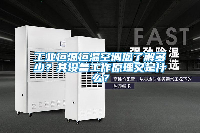 工業(yè)恒溫恒濕空調您了解多少？其設備工作原理又是什么？