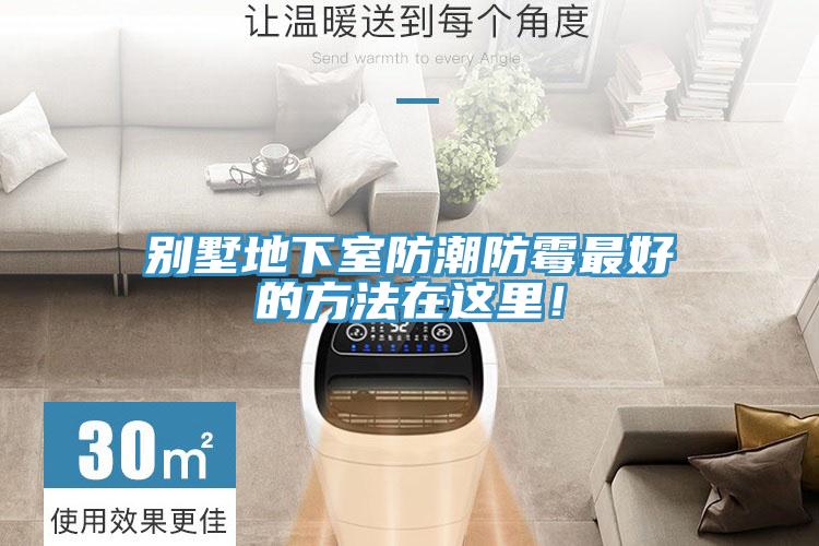 別墅地下室防潮防霉最好的方法在這里！