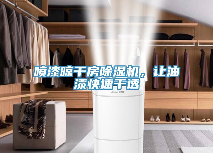 噴漆晾干房除濕機，讓油漆快速干透