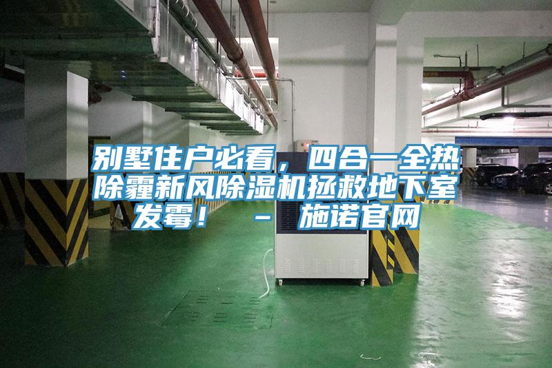 別墅住戶(hù)必看，四合一全熱除霾新風(fēng)除濕機拯救地下室發(fā)霉！ – 施諾官網(wǎng)