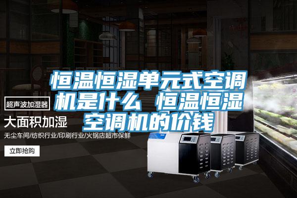 恒溫恒濕單元式空調機是什么 恒溫恒濕空調機的價(jià)錢(qián)