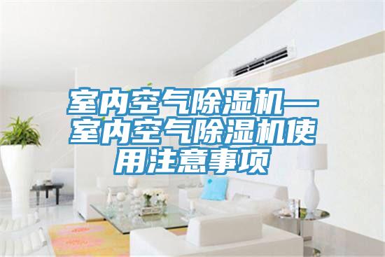 室內空氣除濕機—室內空氣除濕機使用注意事項