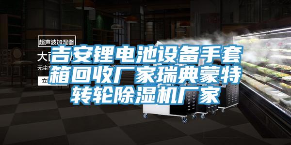 吉安鋰電池設備手套箱回收廠(chǎng)家瑞典蒙特轉輪除濕機廠(chǎng)家