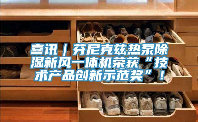 喜訊｜芬尼克茲熱泵除濕新風(fēng)一體機榮獲“技術(shù)產(chǎn)品創(chuàng  )新示范獎”！