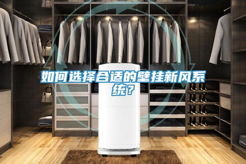 如何選擇合適的壁掛新風(fēng)系統？