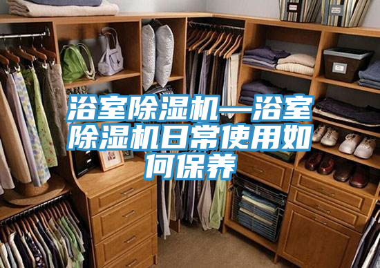 浴室除濕機—浴室除濕機日常使用如何保養
