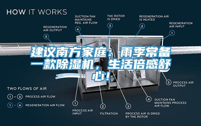 建議南方家庭：雨季常備一款除濕機，生活倍感舒心！