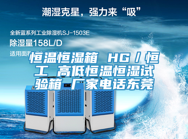 恒溫恒濕箱 HG／恒工 高低恒溫恒濕試驗箱 廠(chǎng)家電話(huà)東莞