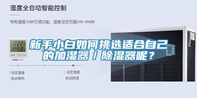 新手小白如何挑選適合自己的加濕器／除濕器呢？